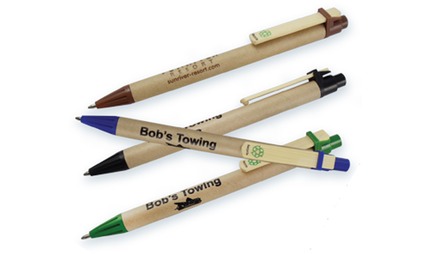 recycled paper clicker pen